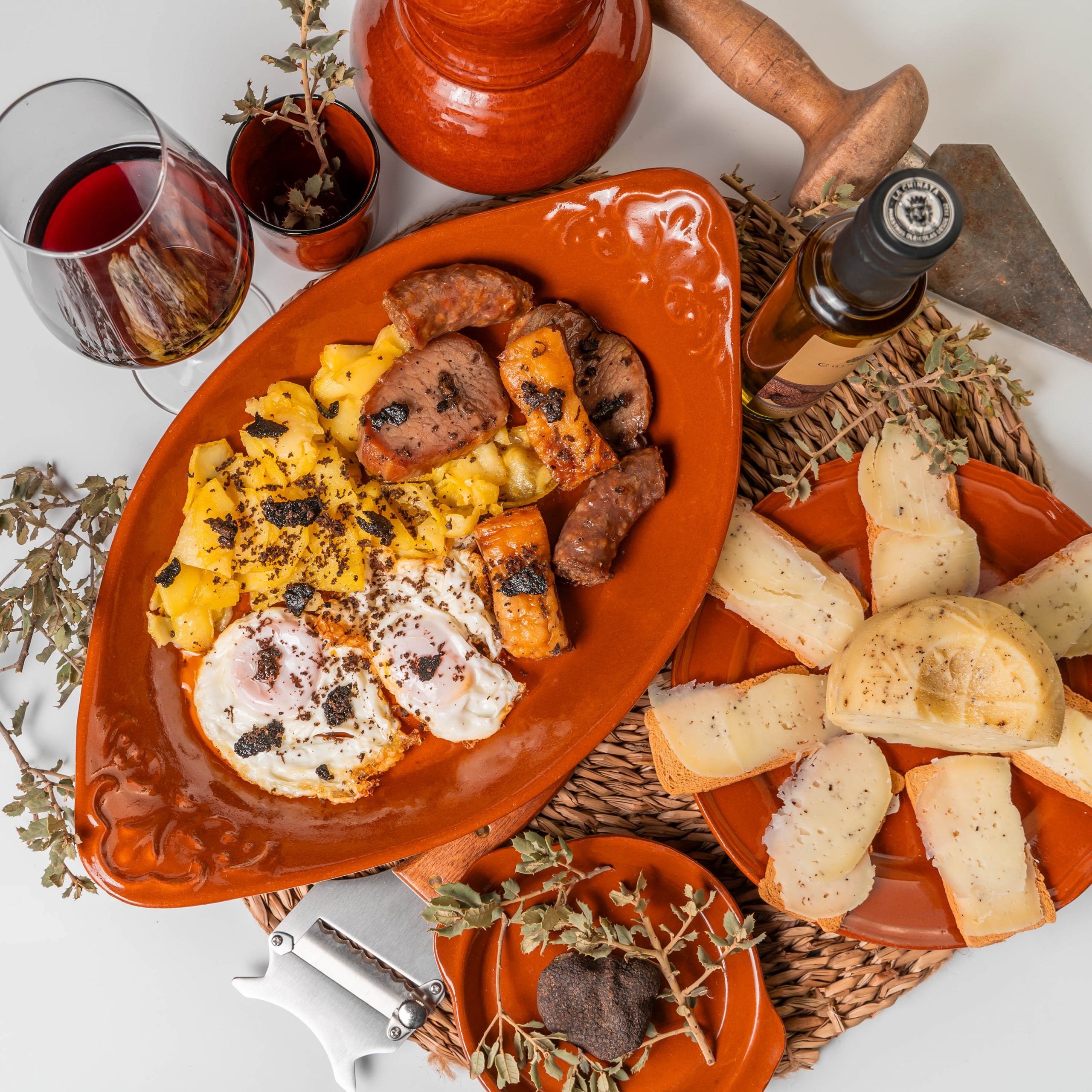 de trufa en trufa - foto almuerzo trufiturismo